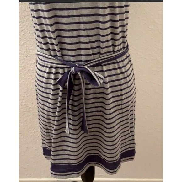 Tommy Girl Hilfiger Girls Dress size Medium New NWT Blue  Stripes Gray Beautiful - Picture 6 of 8